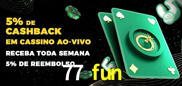 Promoções do cassino ao Vivo 77 fun